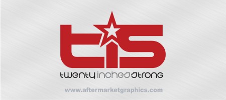 TIS Wheels Decals - Pair (2 pieces)